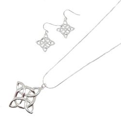 Silver plated Celtic Fashion Necklace Set
